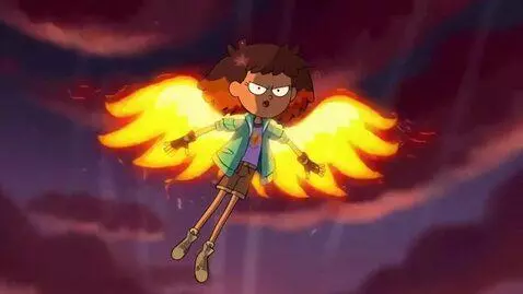 AI Video from prompt: phoenix cartoon girl amphibia show trailer