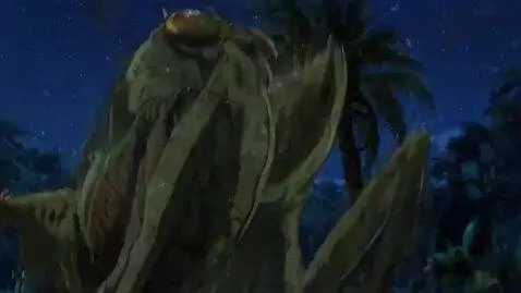 AI Video from prompt: phoenix anime girl the island of giant insects m