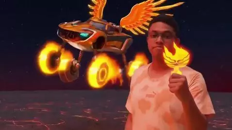 AI Video from prompt: phoenix monkart show trailer