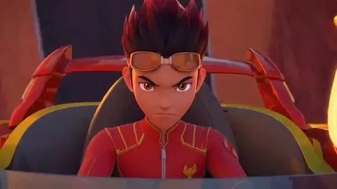 AI Video from prompt: phoenix cartoon monkart show trailer
