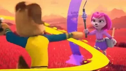 AI Video from prompt: Drushok barboskin screams: YA PEREVOYOUYOU MOYU 