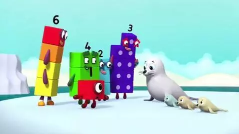 AI Video from prompt: NumberBlocks Meats Sealook And NumberSeals In Ar