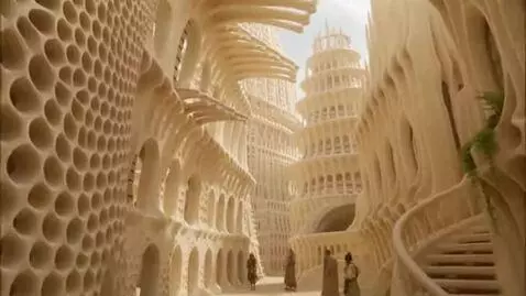 AI Video from prompt: A  world where all dwellings and structures are 