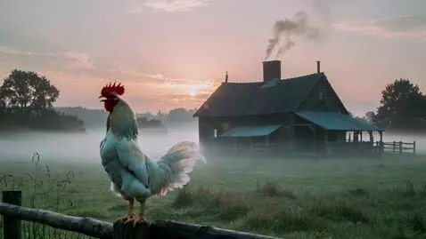 AI Video from prompt: Segment 1 (0:00–0:10) — EXT. FARMHOUSE — DAWN  C