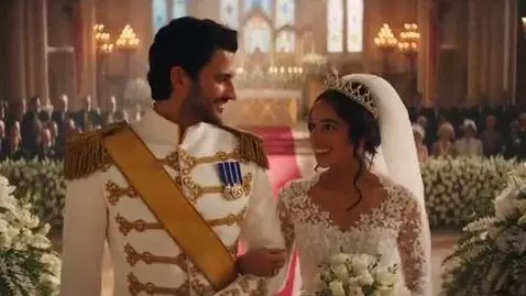 AI Video from prompt: prince and princess are getting married