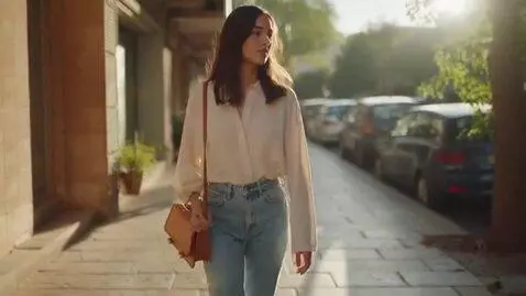 AI Video from prompt: A girl is walking