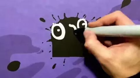 AI Video from prompt: Hand klasky csupo speed Drawing