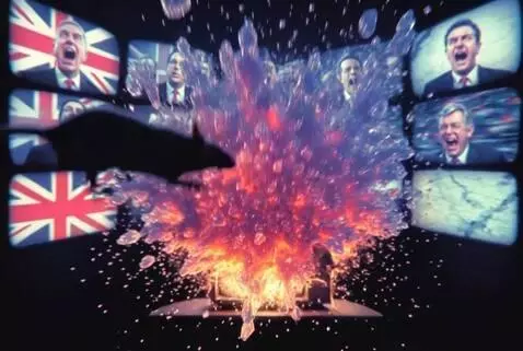AI Video from prompt: A cinematic, surreal, and grotesque video sequen