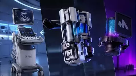 AI Video from prompt: The sonography device, a transformer version, is