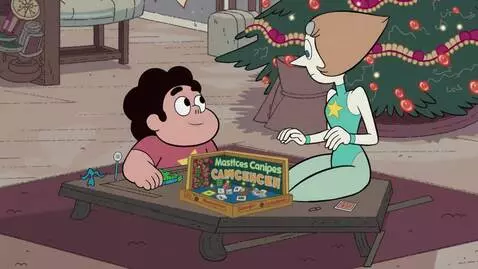 AI Video from prompt: Steven Universe and Pearl are playing MasterPiec