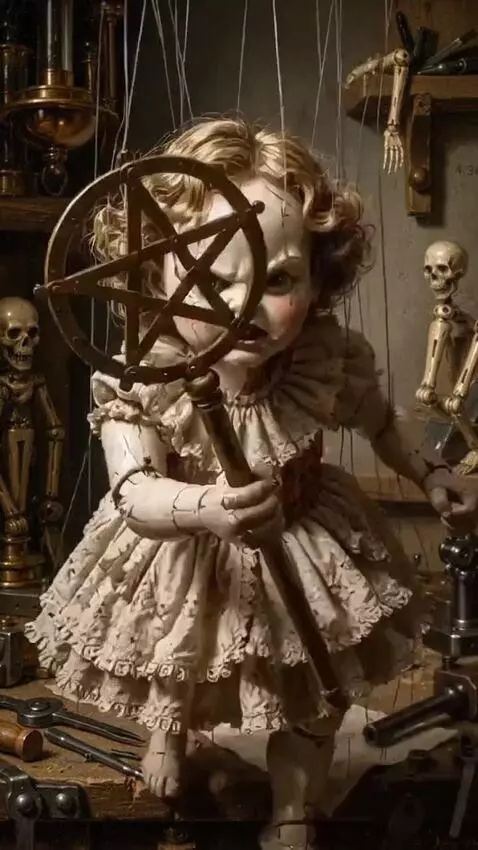 AI Video from prompt: An angry little kid swings his wand at the viewe