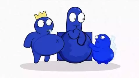 AI Video from prompt: Orange say: I’ll save you orange skin turn blue 