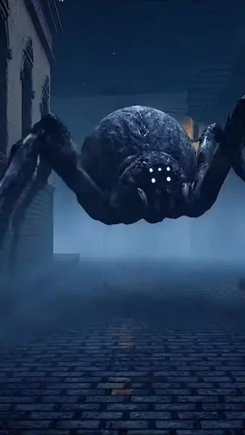 AI Video from prompt: 10-Second Horror Scene — “The Spider of Samarkan