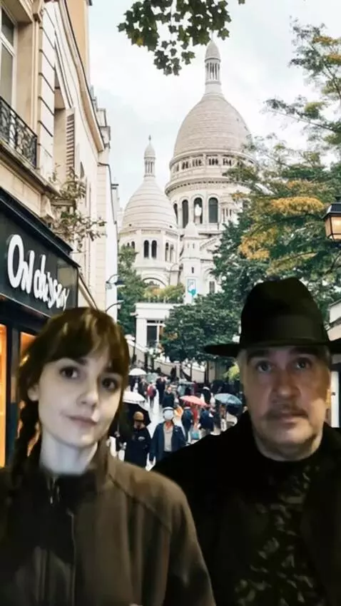 AI Video from prompt: A man and a woman are running down the street. *