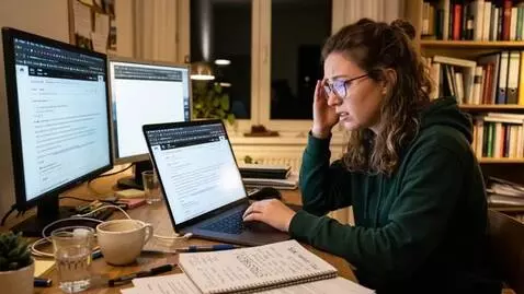 AI Video from prompt: opening to many tabs in a browser and gets frust