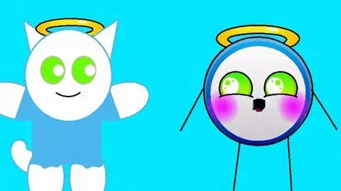 AI Video from prompt: Medium Angel says "Super Sour Splaat Snacks" And