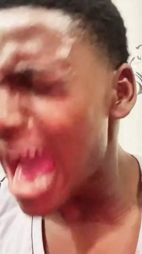 AI Video from prompt: Make him shout loud in heart pain