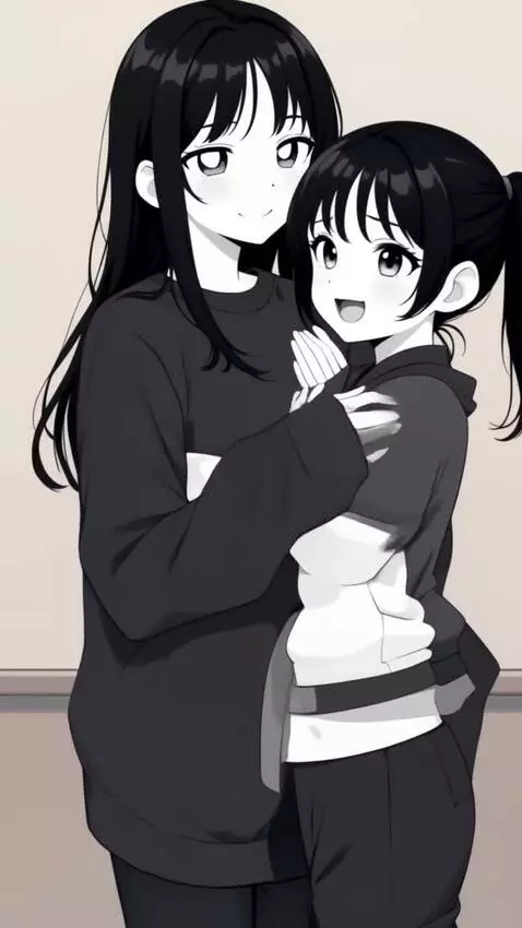 AI Video from prompt: 10 second please anime-style video of two young 