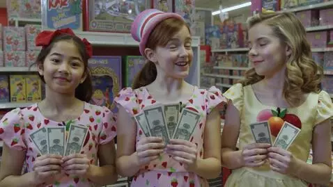 AI Video from prompt: Cherry Jam with three five dollar bills and four