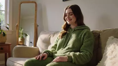 AI Video from prompt: Furry serial girl grows from thin to overweight 