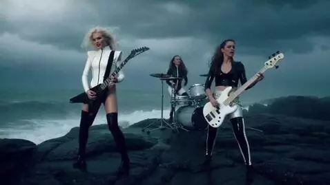 AI Video from prompt: Three girls with model‑like appearances, resembl