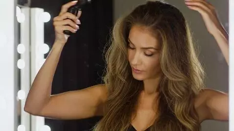 AI Video from prompt: Create a 7-second photorealistic premium hair-ca