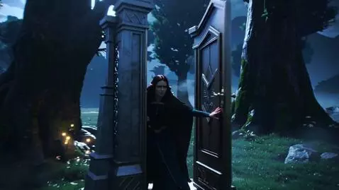 AI Video from prompt: Create a cinematic dark romantasy trailer, appro