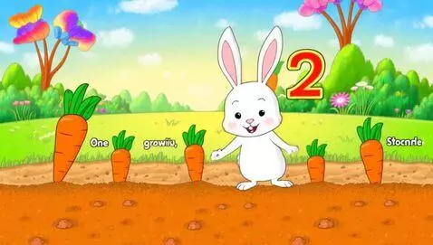 AI Video from prompt: "Counting Carrots with Bunny" - 1 Minute Nursery