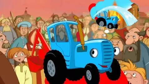 AI Video from prompt: Blue Tractor, his main dream is to become a fire