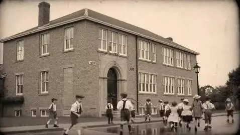 AI Video from prompt: The word st Albans jr kids school appear the loc
