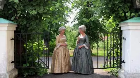 AI Video from prompt: two women talking to each other and walking out 