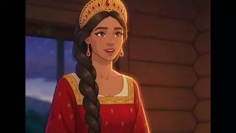 AI Video from prompt: I am princess Madina and fire serpent from Slavi