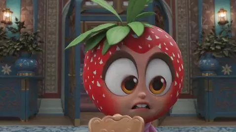 AI Video from prompt: 🍓 Drama #1 — "Strawberry Caught Banana" Characte