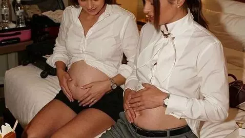 AI Video from prompt: They massage their bellies