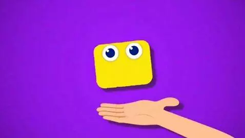AI Video from prompt: A violet screen, a white ink splashes, appears a