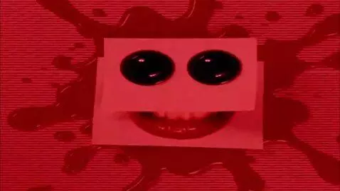 AI Video from prompt: Over a static red background, a darker red ink s