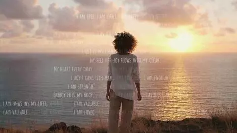 AI Video from prompt: I am free. I am light. I am happy.  Invisible Su