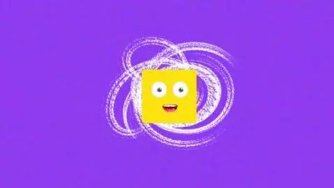 AI Video from prompt: The video starts a violet background with the wh