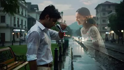 AI Video from prompt: Cinematic emotional Indian heartbreak music vide