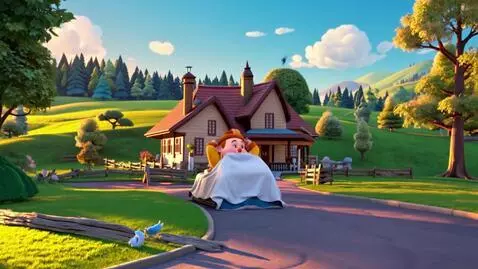 AI Video from prompt: Create a charming, high-quality 3D animated scen