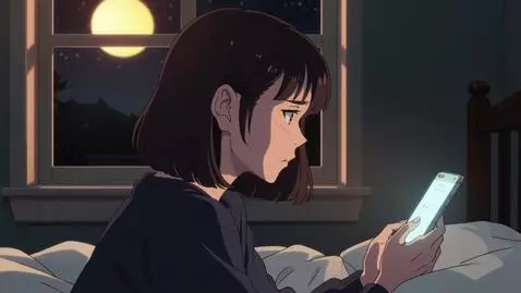 AI Video from prompt: Cinematic 2D animated scene of the same young wo