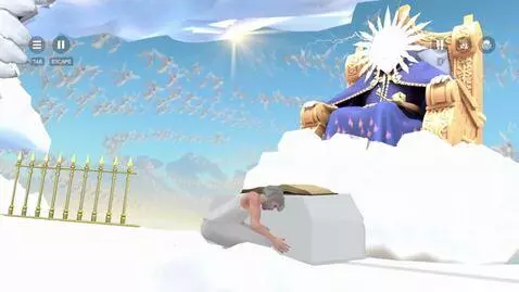 AI Video from prompt: animate this picture make the angels fly, make t