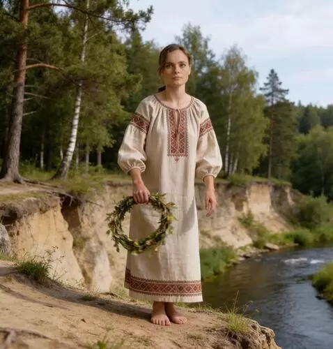 AI Video from prompt: the girl carefully sits down on the grass and pu