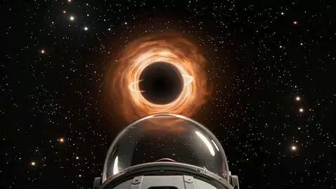 AI Video from prompt: First-person perspective from an astronaut appro