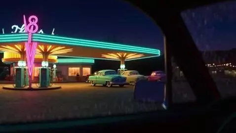 AI Video from prompt: POV from inside a car, looking out the side wind