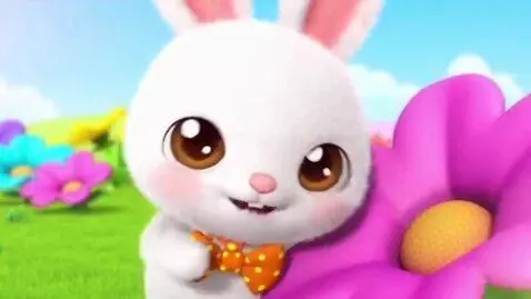 AI Video from prompt: Main character: Adorable fluffy baby bunny, big 