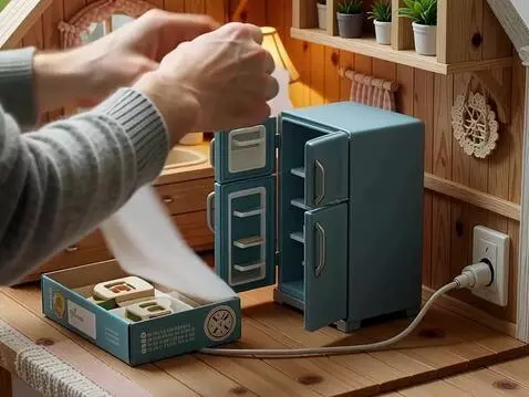 AI Video from prompt: A detailed miniature ASMR stop motion video star
