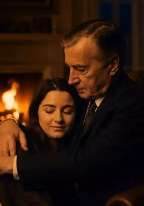 AI Video from prompt: He gives her a fluffy teddy bear.