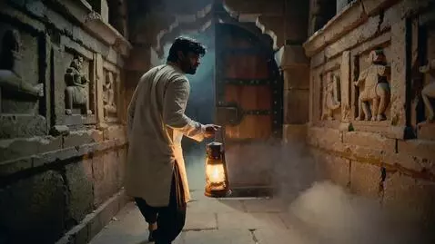 AI Video from prompt: A mysterious cinematic night scene inside Lahore