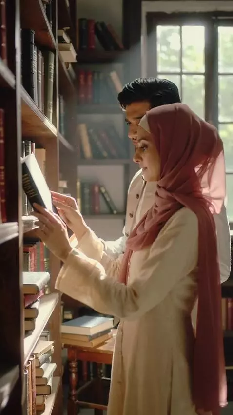 AI Video from prompt: Create a cinematic realistic Muslim love story s